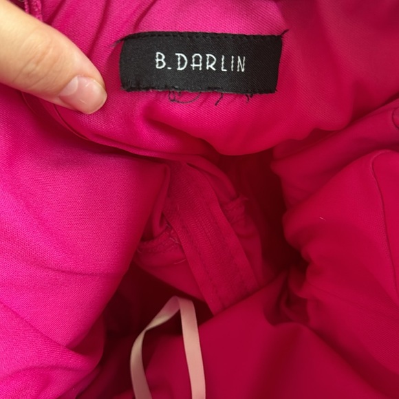 Juniors' Pleated Strapless High-Low Fit & Flare Dress Prom dress - Picture 3 of 10